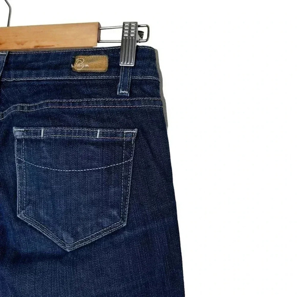 PAIGE ‘Blue Heights’ Premium Denim Low Rise Blue Wash Denim Jeans  Size 25 - Picture 7 of 8